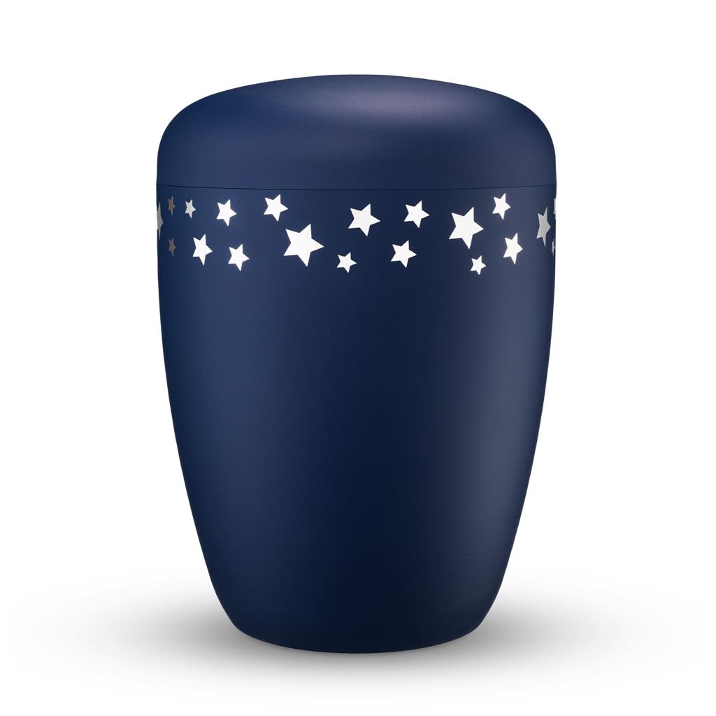 Naturstoffurne, atlantic-blue, "Sternenband"