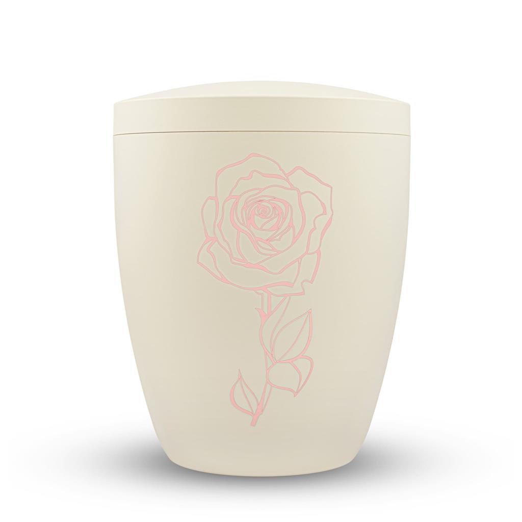 Naturstoffurne, seashell, "Rose"