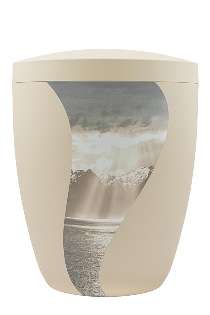 Naturstoffurne, seashell, "Gebirge"