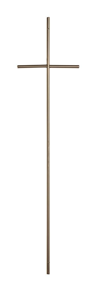 Metallsargkreuz ohne Körper LxB = 660mm x 165mm, edelstahl-galv.