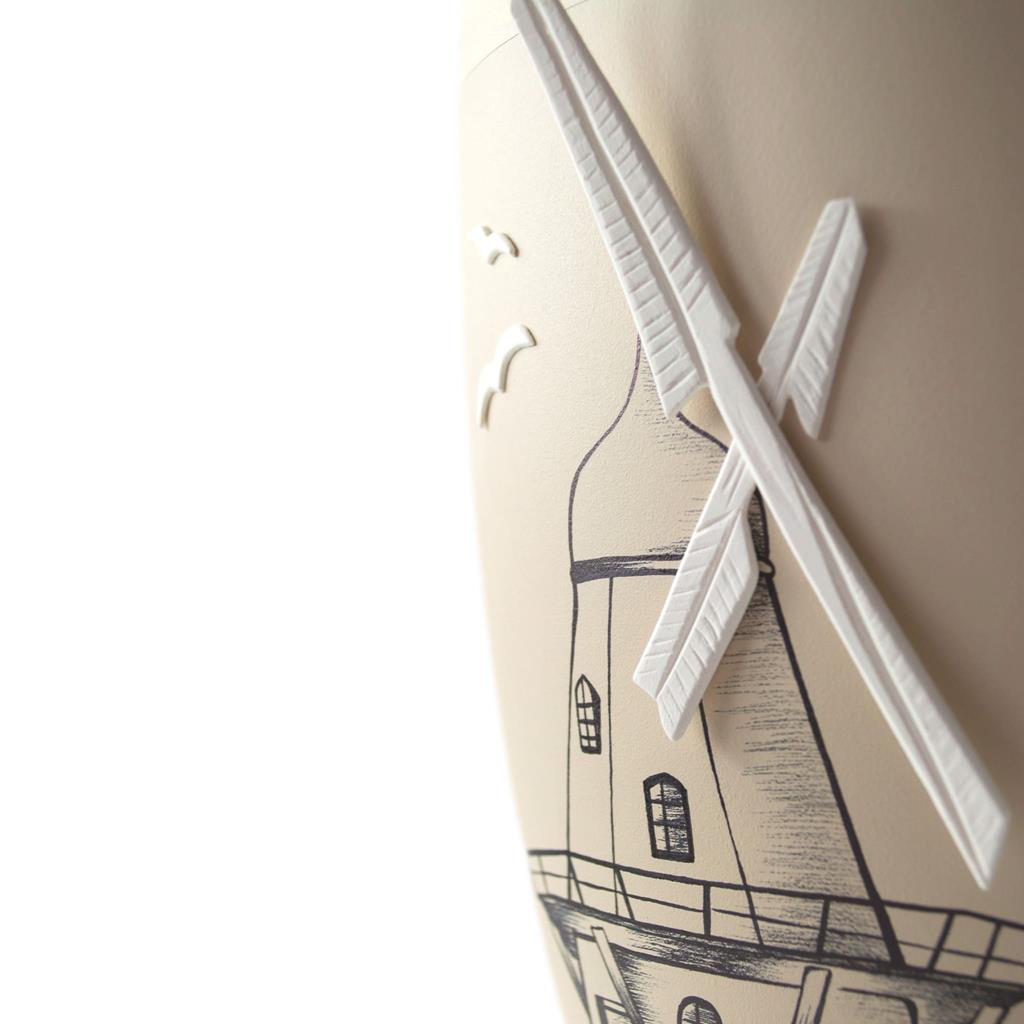 Naturstoffurne, seashell, 'Windmühle'