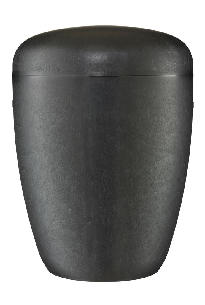 Naturstoffurne, schwarz eingefärbt