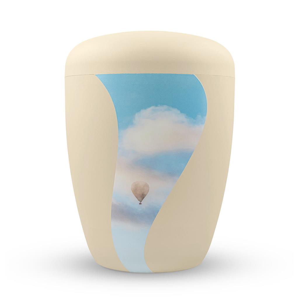 Naturstoffurne, seashell, 'Heißluftballon'