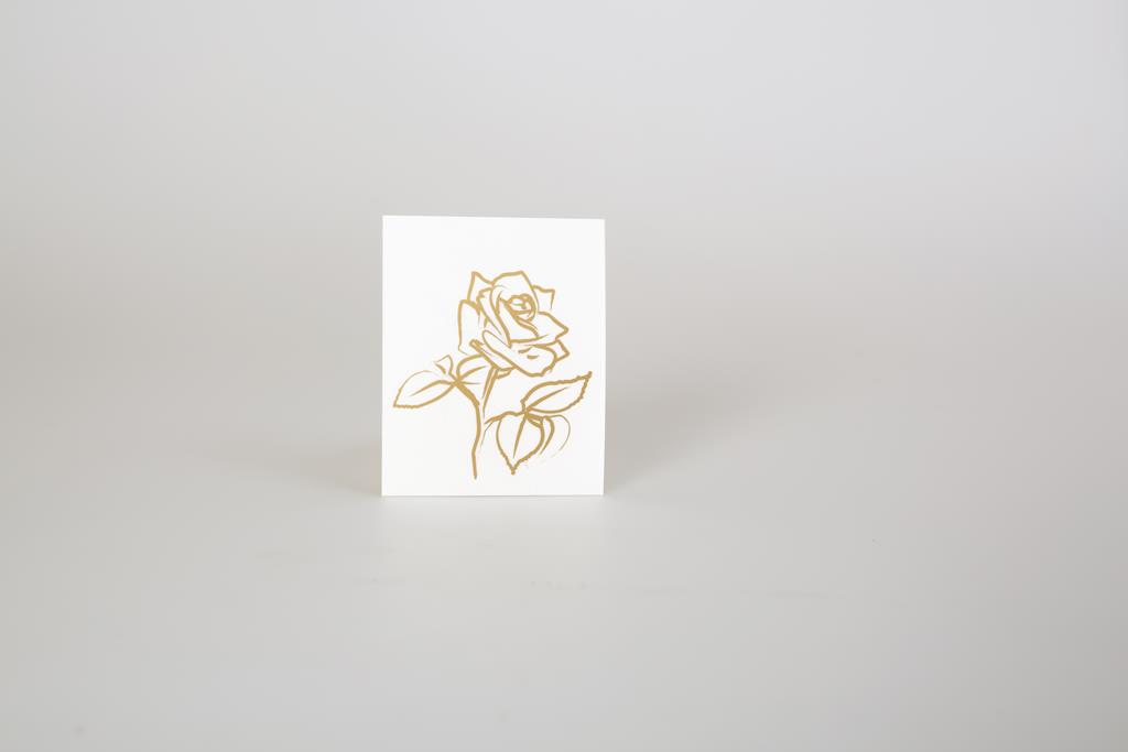 Folienemblem 'Rose', gold