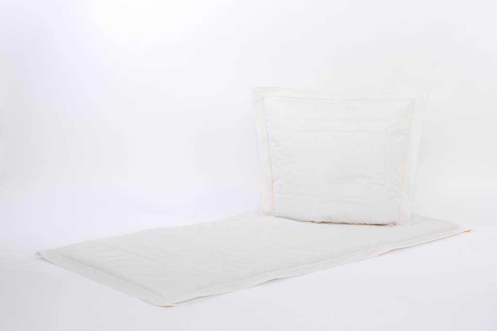Deckengrt., BW-Gewebe creme, Stehsaum, 200 g/m²