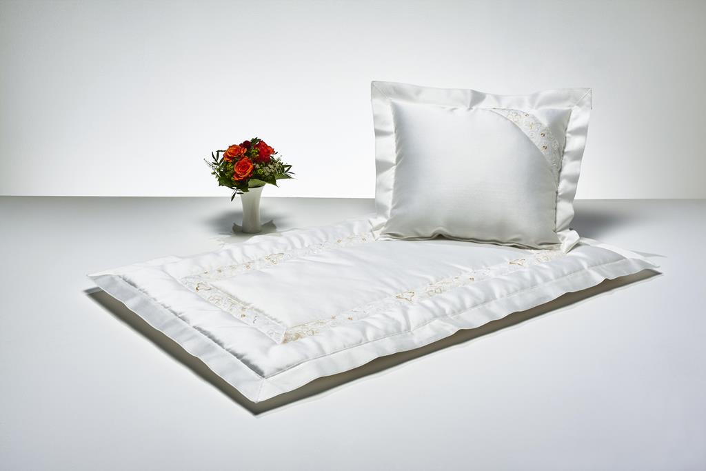 Kinderdeckengrt., creme, Borte Schmetterlinge, Stehsaum, 100cm