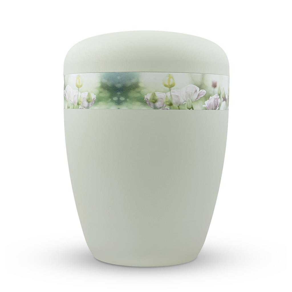 Naturstoffurne, mint-matt, "Tulpen"