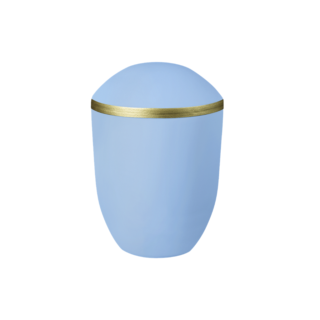 Keramikurne, AQUA PURE, atlantikblau gold