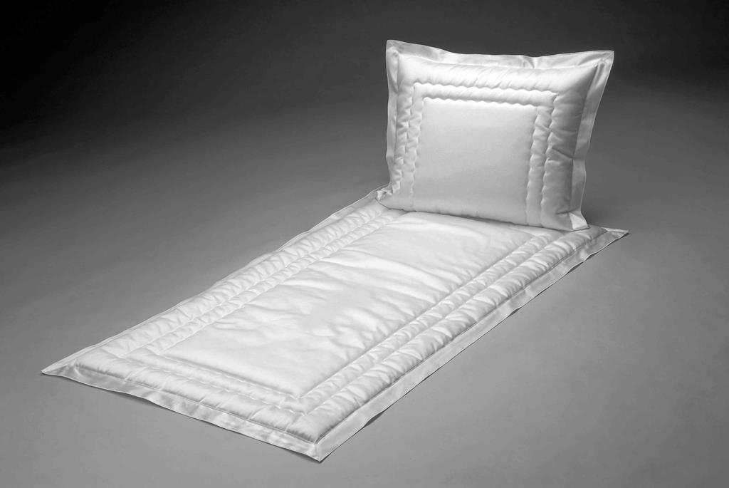Deckengrt., Drell grau, Stehsaum, 250 g/m²