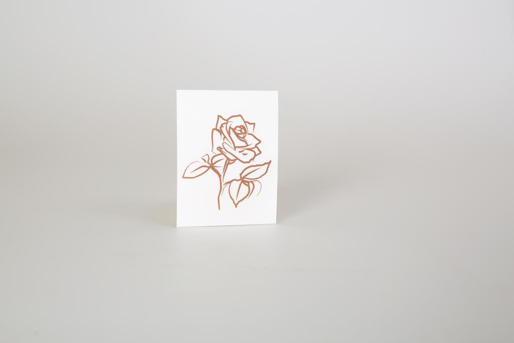 Folienemblem 'Rose', rosé
