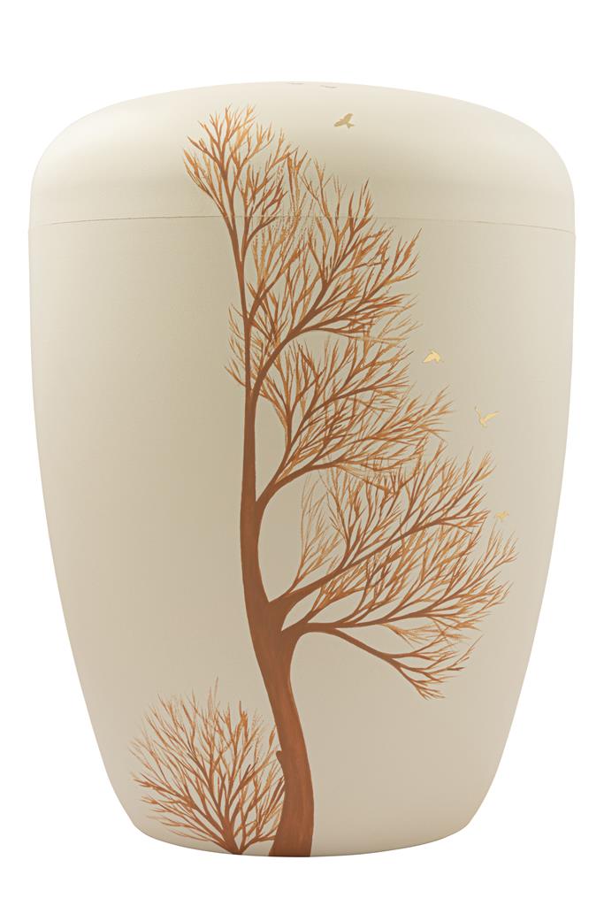 Naturstoffurne, seashell, 'Baum'