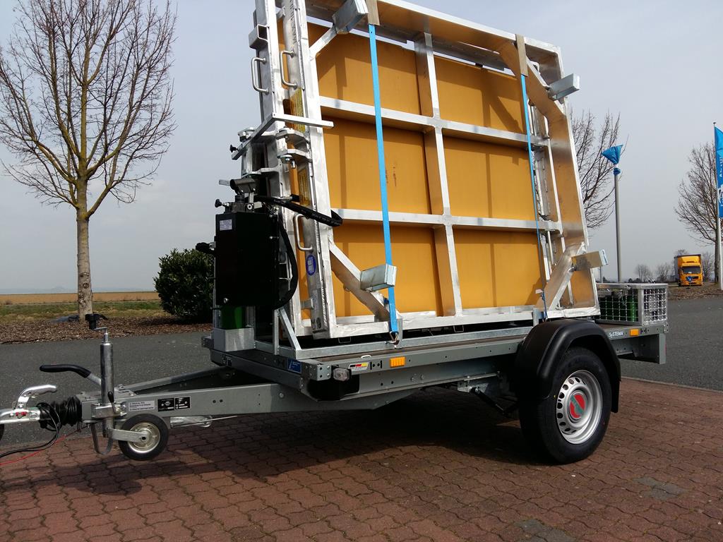 Erdcontainer, Alu Typ HB bestehend aus Zerlegbarem Grundrahmen