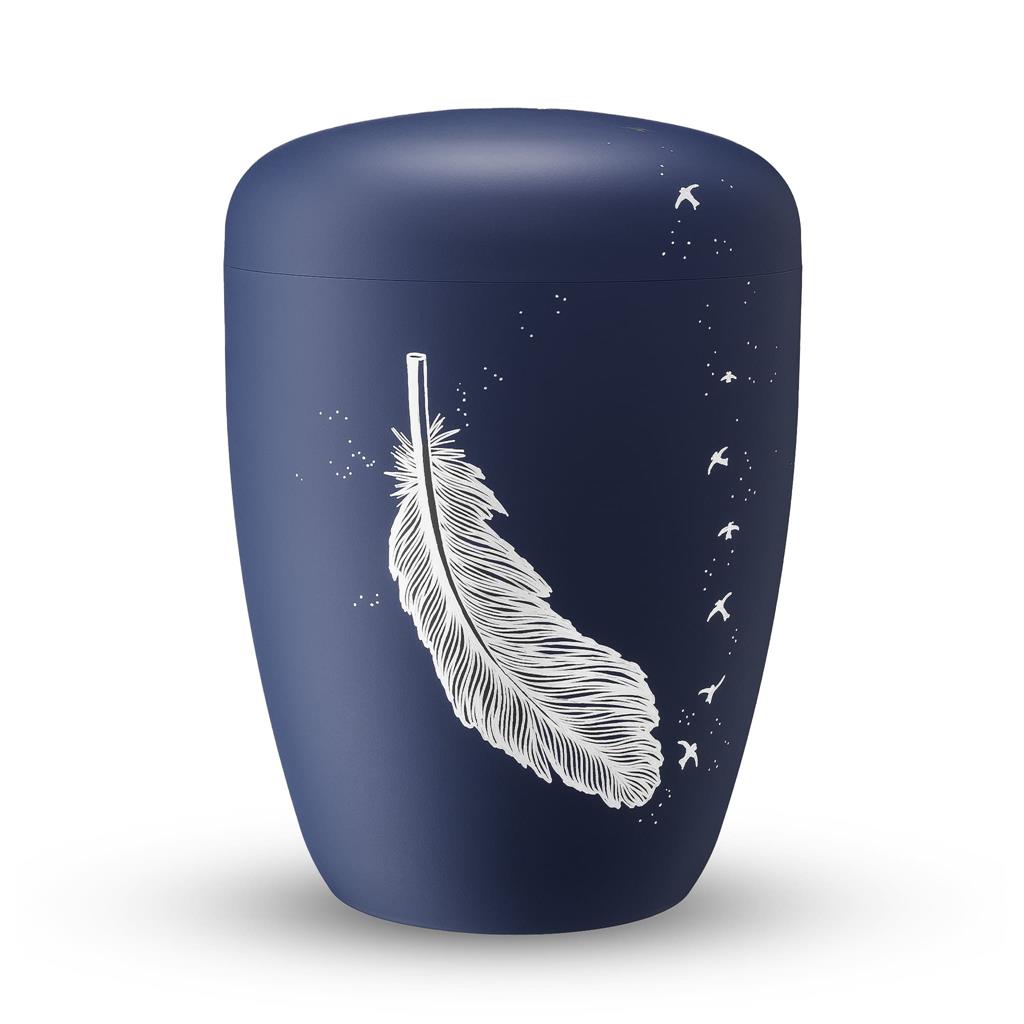 Naturstoffurne, atlantic-blue, "Feder+Schwalbe"