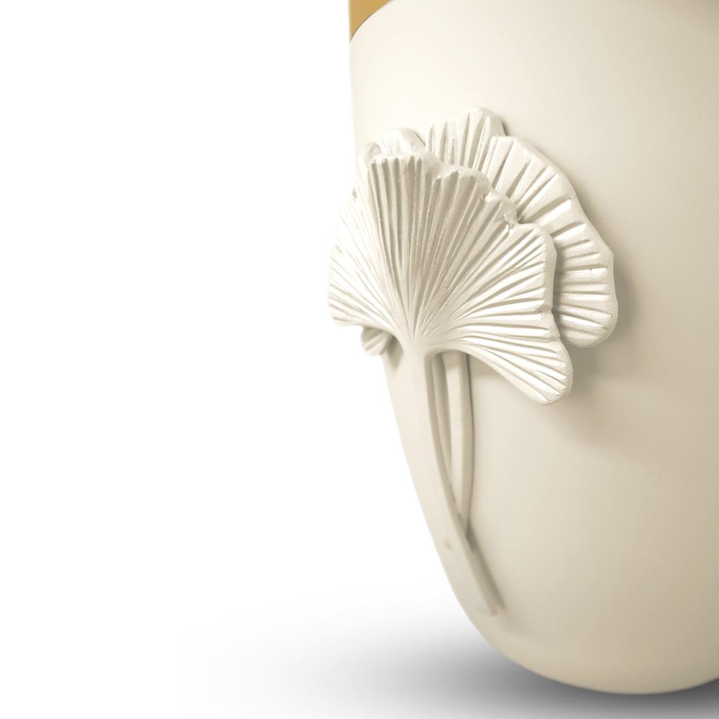 Naturstoffurne, seashell, "Ginkgo"