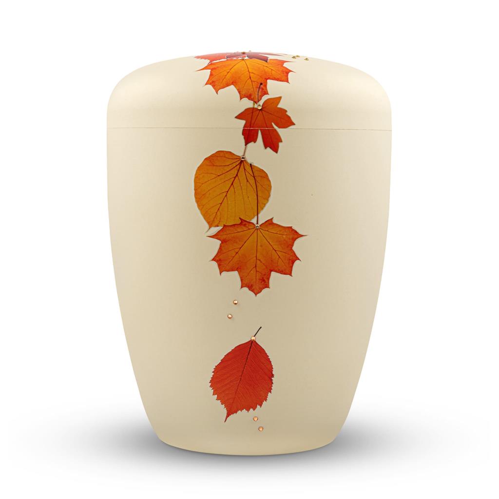 Naturstoffurne, seashell, 'Herbstblätter'