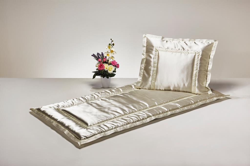 Deckengrt., creme, Rosenborte innen und außen