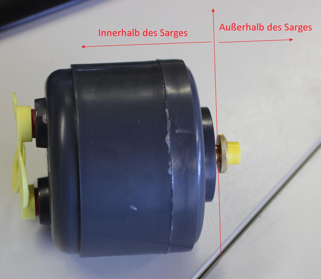 Druckausgleichsventile für Zinksärge