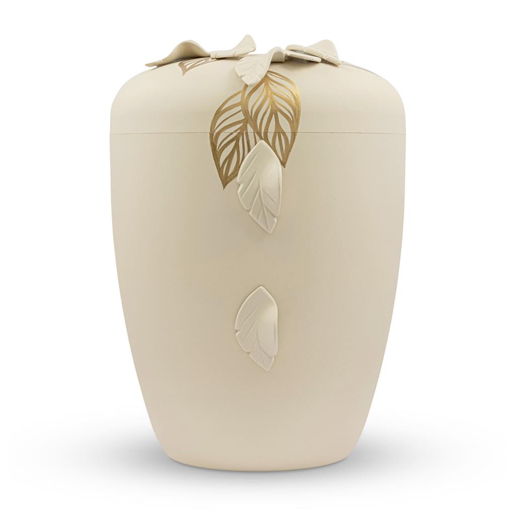 Naturstoffurne, seashell, "Blätter"