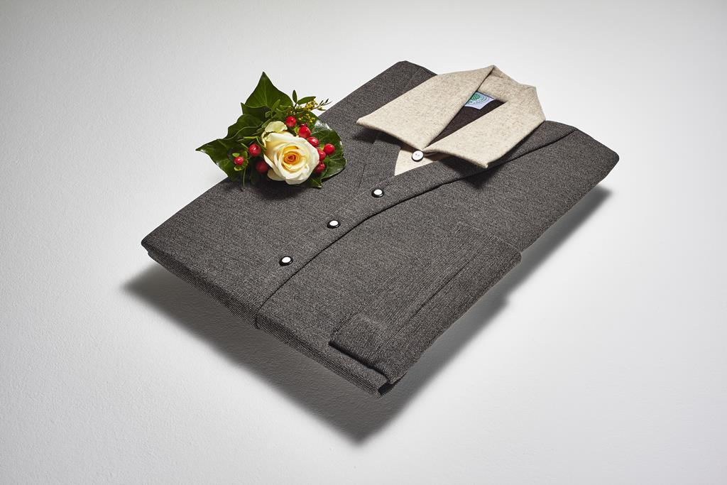 Herrentalar, Loden beige, Strickjacke braun