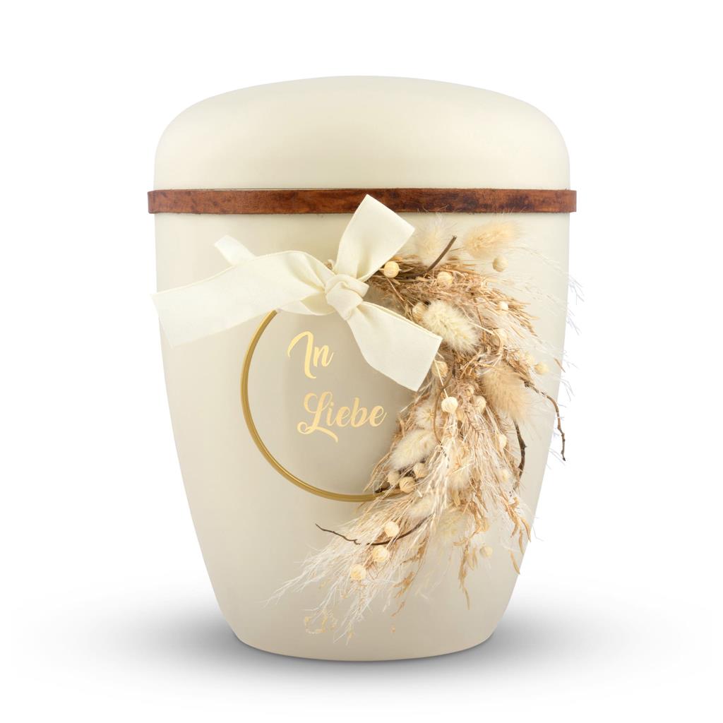 Naturstoffurne, seashell, "Ring Natur"