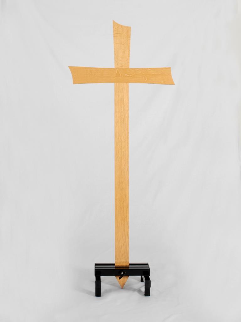 Grabkreuzeständer schwarz lackiert
