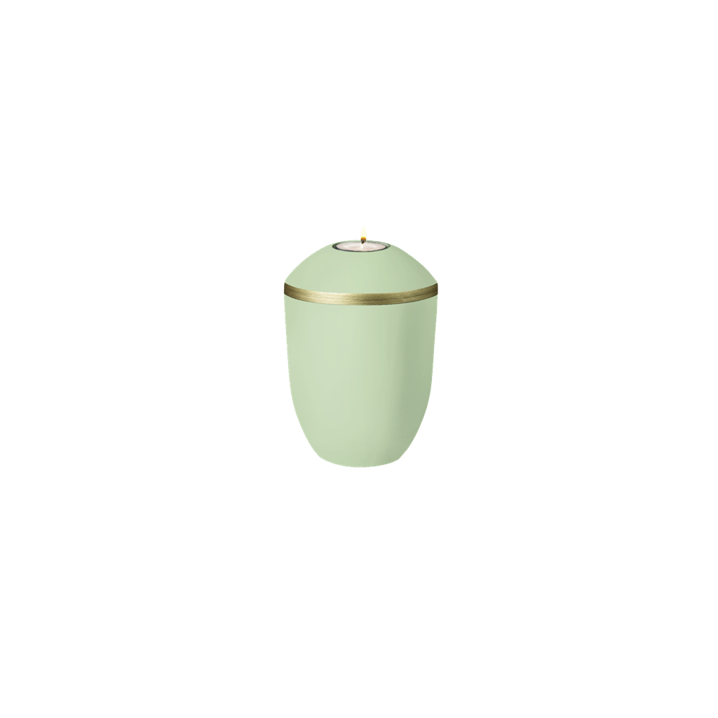Keramikurne, OPUS Memory, mintgrün gold