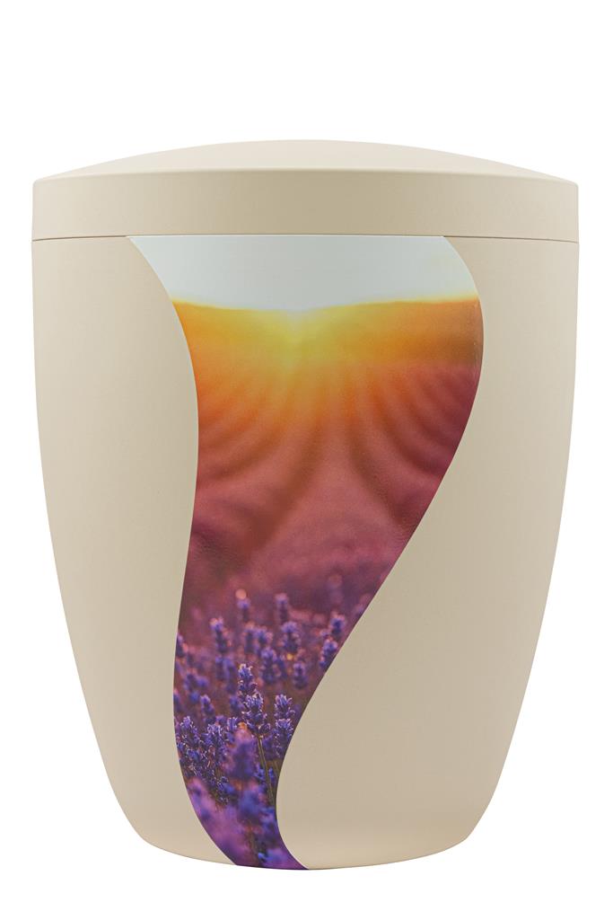 Naturstoffurne, seashell, "Lavendel"