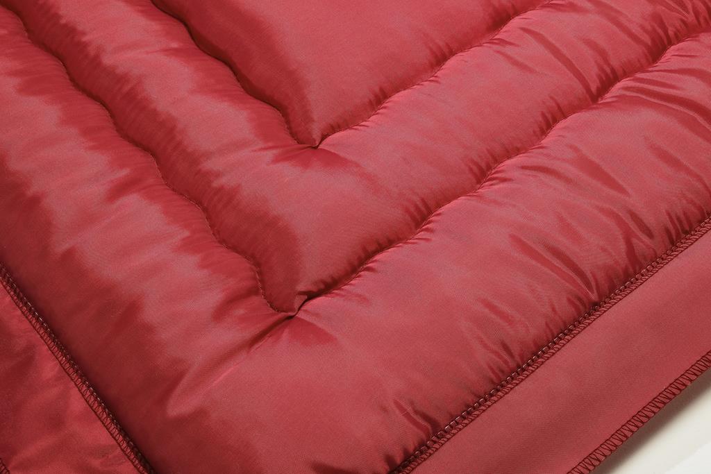 Deckengrt., Taft rot, Stehsaum, 250 g/m²