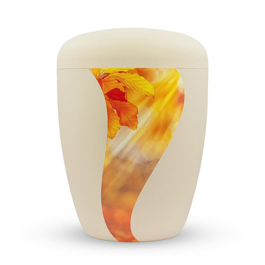 Naturstoffurne, seashell, 'Herbstlicht'