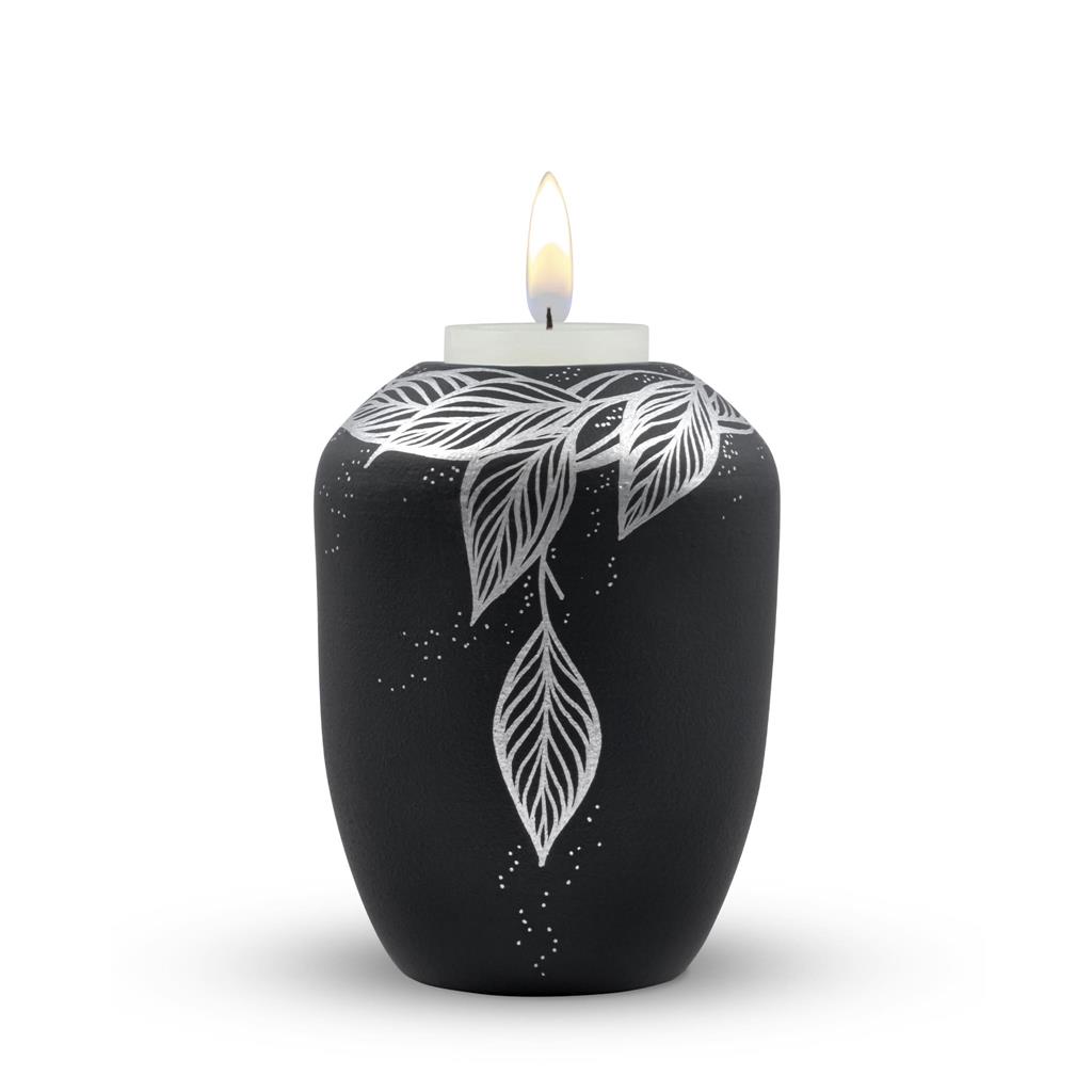 Gedenklicht, stone-grey, "fallende Blätter"