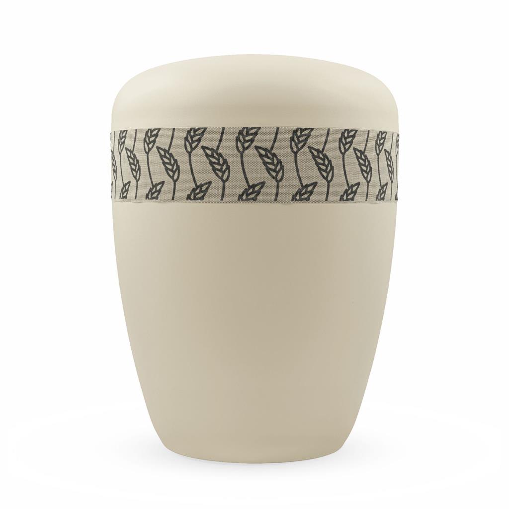 Naturstoffurne, seashell, Textilband "Ähen"