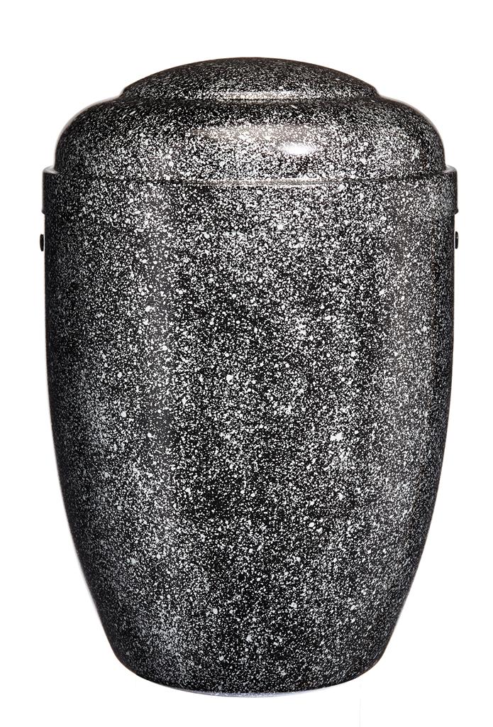 Stahlblechurne, silber-antik lackiert
