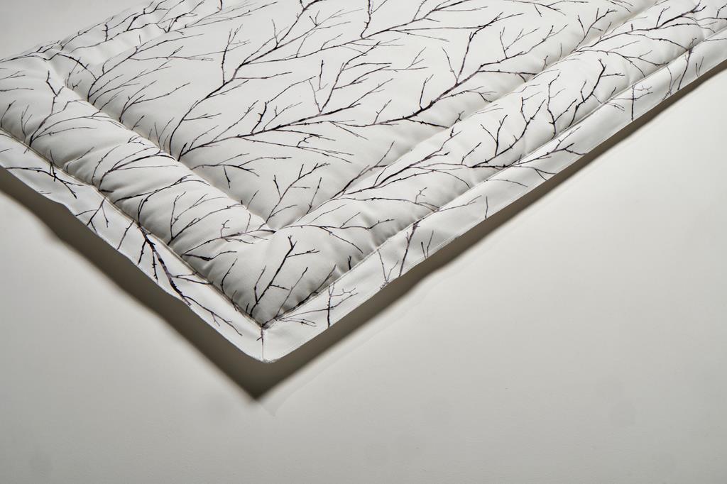 Deckengrt., Dekostoff, Äste, Stehsaum, 350 g/m²