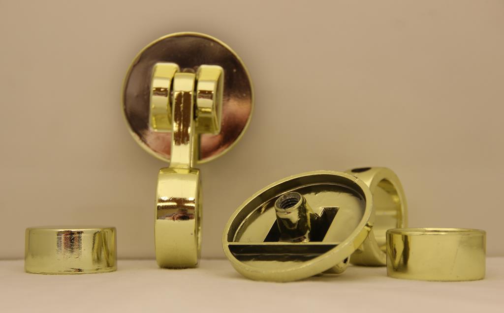 Stangenhalter mit Zubehör 580, Stangenhalteralter: messing-galv.