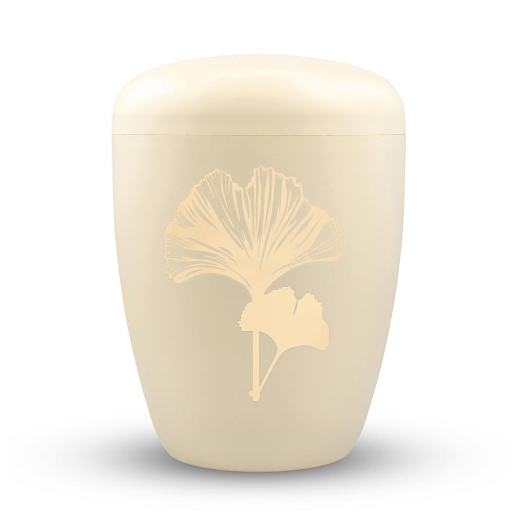 Naturstoffurne, seashell, "Ginkgo"
