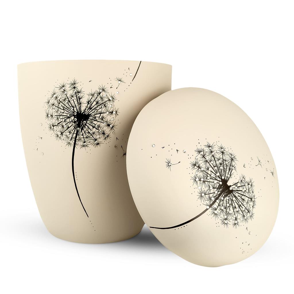 Naturstoffurne, seashell, "Pusteblume"