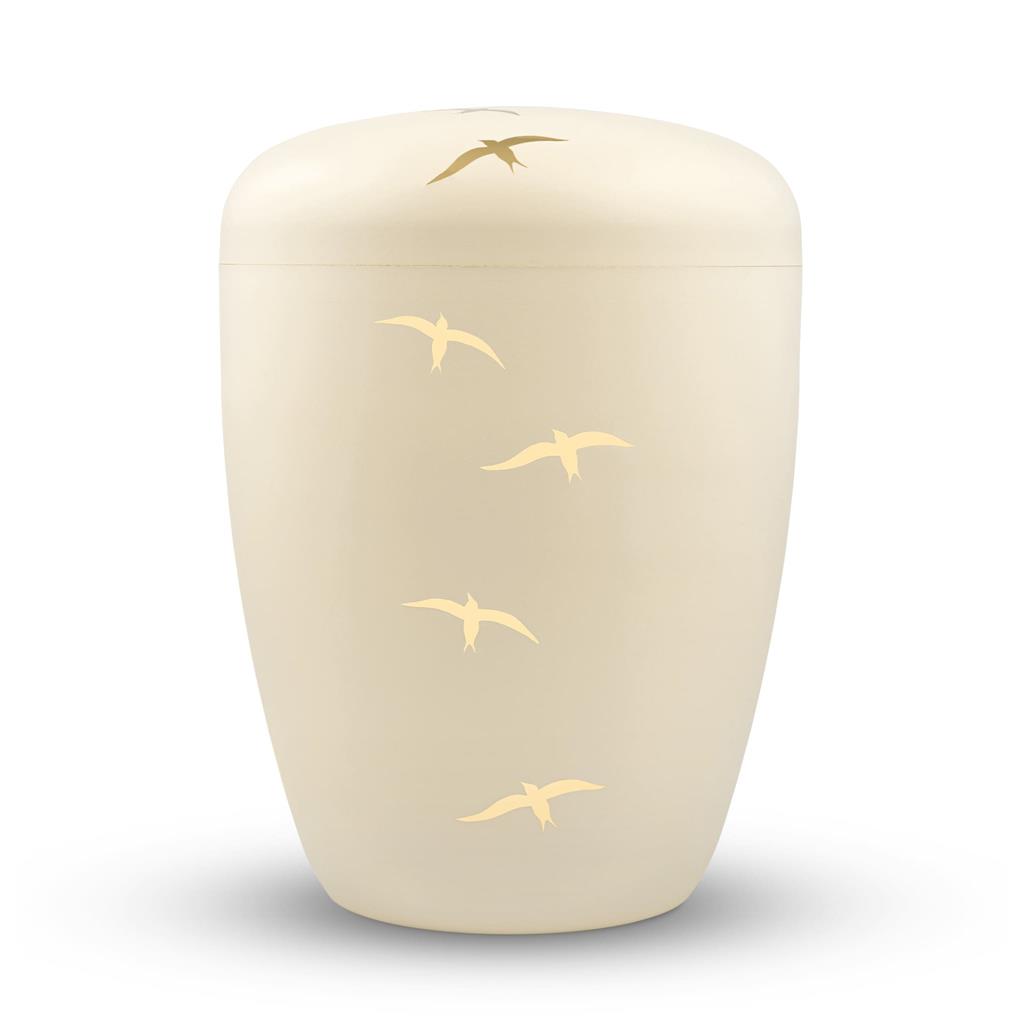 Naturstoffurne, seashell, "Schwalben"