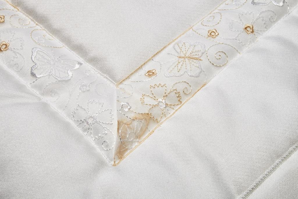Kinderdeckengrt., creme, Borte Schmetterlinge, Stehsaum, 100cm