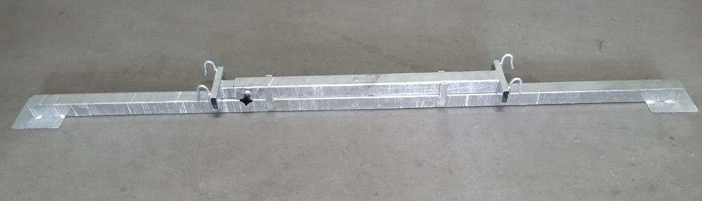 Traverse,verzinkt, 2-teilig,2000 mm breit mit Auflage