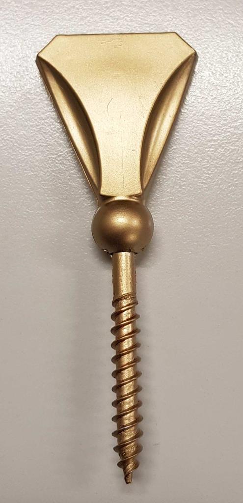 Sargschraube 37K Kunststoff, gold-lackiert
