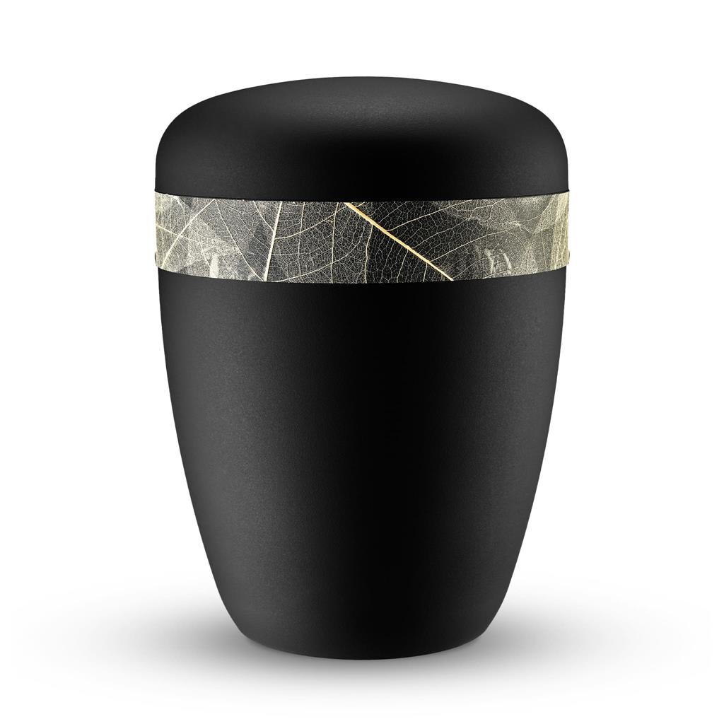 Naturstoffurne, stone-grey, Schleierblätter